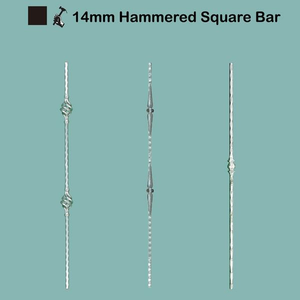 Picture for category 14mm Hammered Square Bar