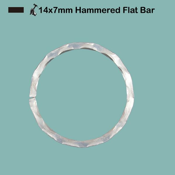 Picture for category 14x7mm Hammered Flat Bar