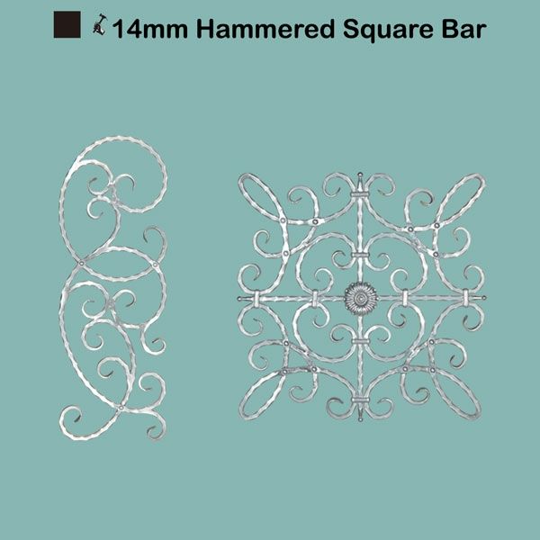 Picture for category 14mm Hammered Square Bar