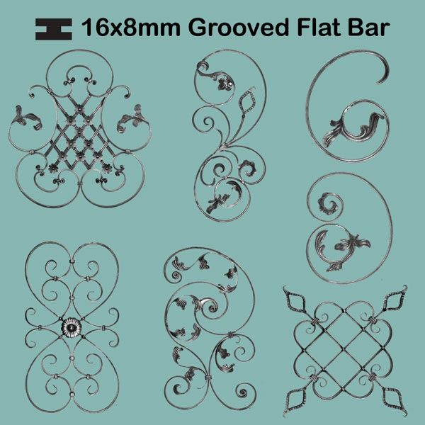 Picture for category 16x8mm Grooved Flat Bar
