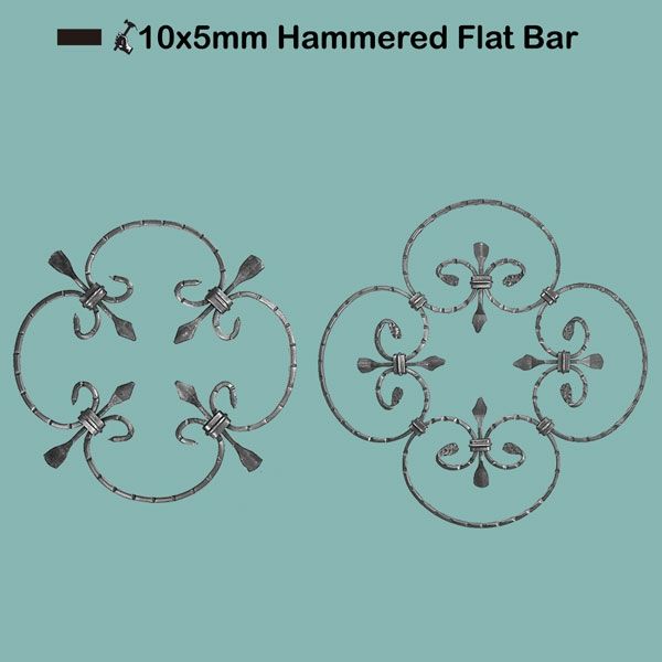 Picture for category 10x5mm Hammered Flat Bar