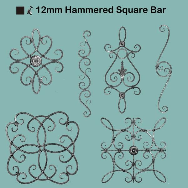 Picture for category 12mm Hammered Square Bar