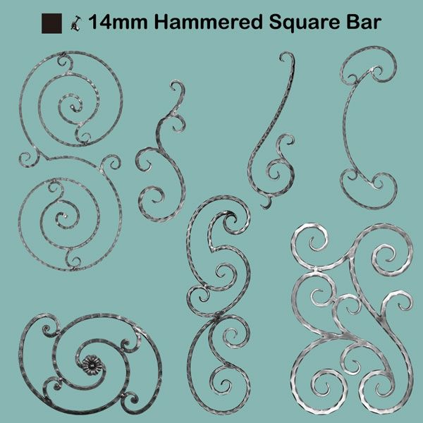 Picture for category 14mm Hammered Square Bar