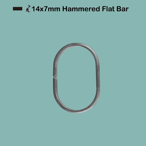 Picture for category 14x7mm Hammered Flat Bar