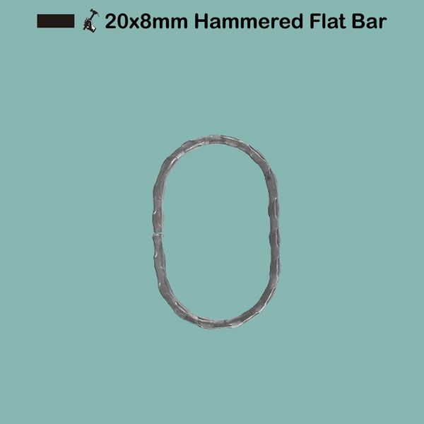 Picture for category 20x8mm Hammered Flat Bar