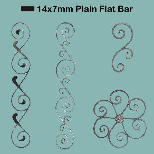 Picture for category 14x7mm Plain Flat Bar