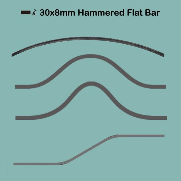 Picture for category 30x8mm Hammered Flat Bar