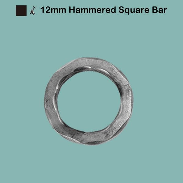 Picture for category 12mm Hammered Square Bar