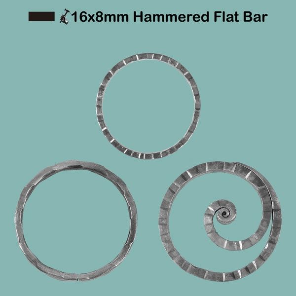 Picture for category 16x8mm Hammered Flat Bar
