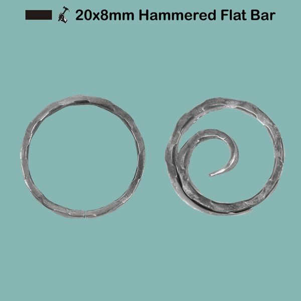 Picture for category 20x8mm Hammered Flat Bar