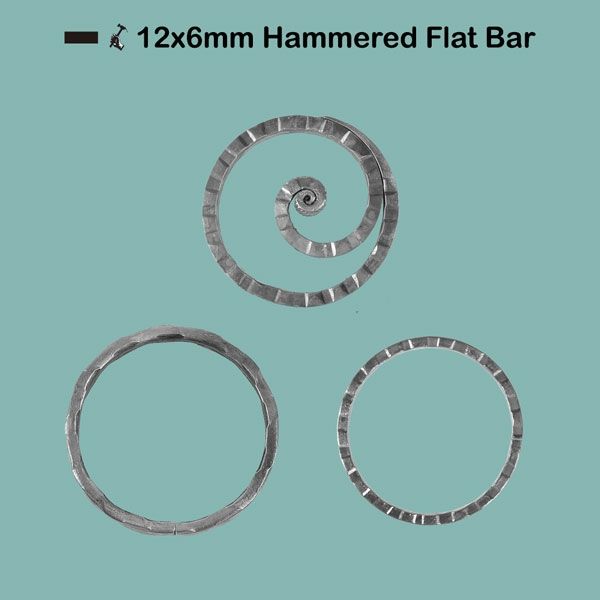Picture for category 12x6mm Hammered Flat Bar