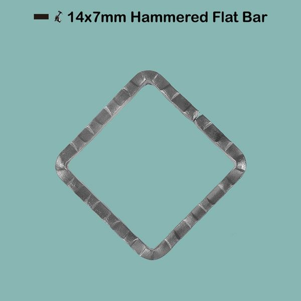 Picture for category 14x7mm Hammered Flat Bar
