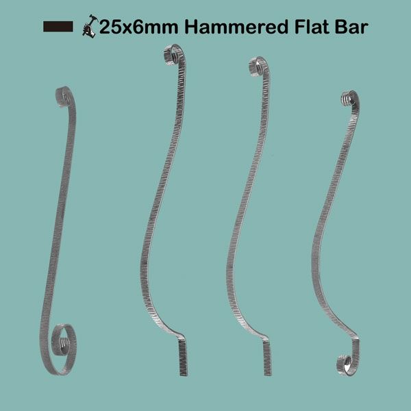 Picture for category 25x6mm Hammered Flat Bar